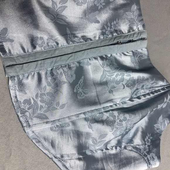 Light Blue Womens Medium Cropped Corset Top Regency Coquette Feminine Romantic - Picture 4 of 16